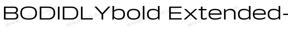 BODIDLYbold Extended字体转换